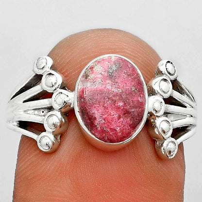 Natural Pink Thulite - Norway Ring size-8 R-1249 SDR182086