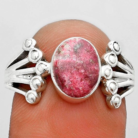 Natural Pink Thulite - Norway Ring size-8 R-1249 SDR182086
