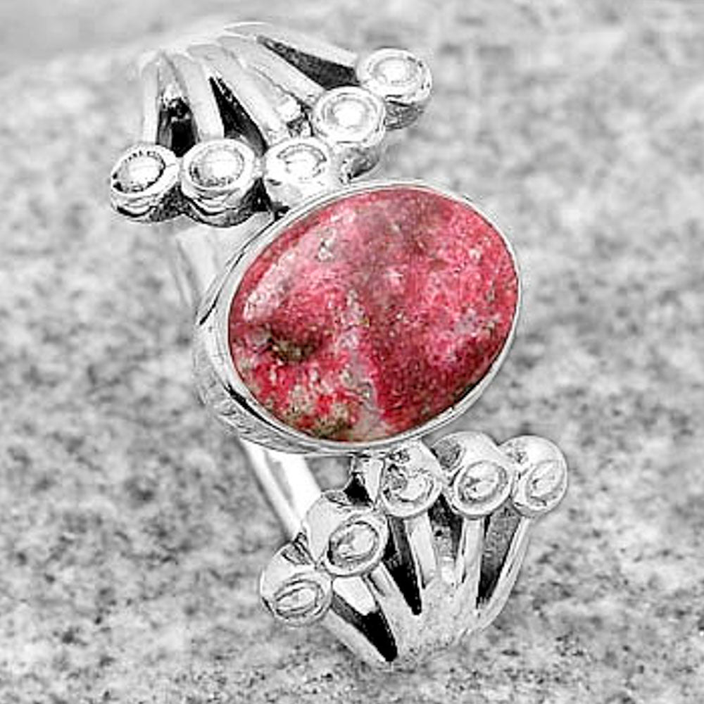 Natural Pink Thulite - Norway Ring size-8 R-1249 SDR182086