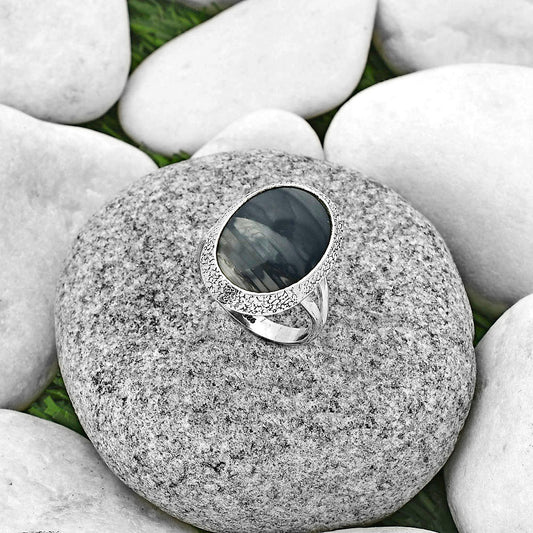 Natural Picasso Jasper Ring size-8.5 R-1307 SDR182159