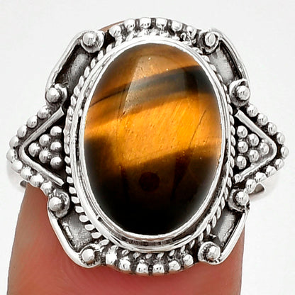 Natural Tiger Eye - Africa Ring size-8 R-1557 SDR182176