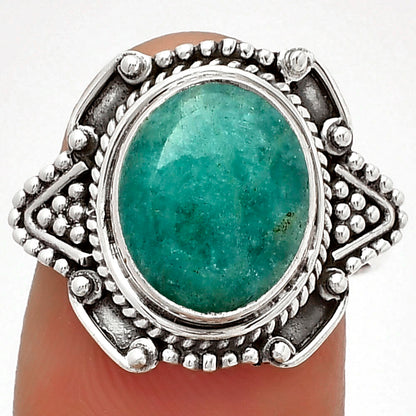 Natural Paraiba Amazonite Ring size-7 R-1557 SDR182183