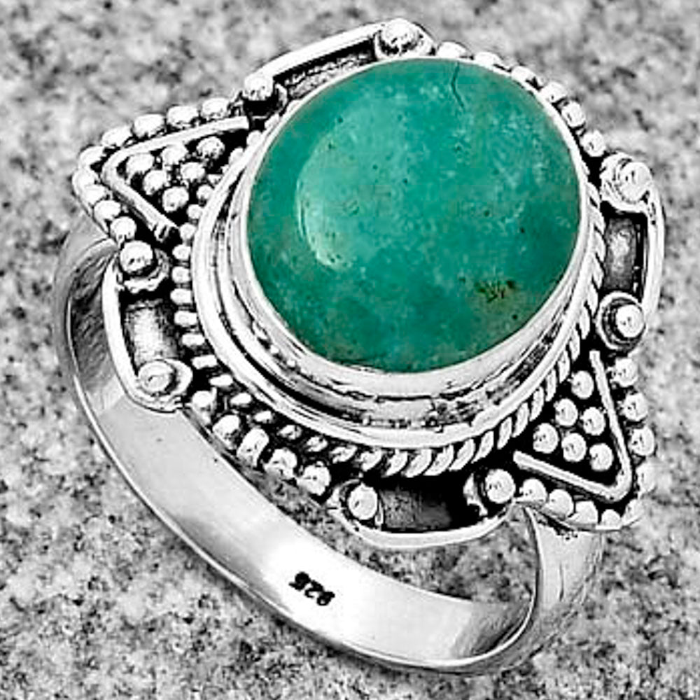 Natural Paraiba Amazonite Ring size-7 R-1557 SDR182183