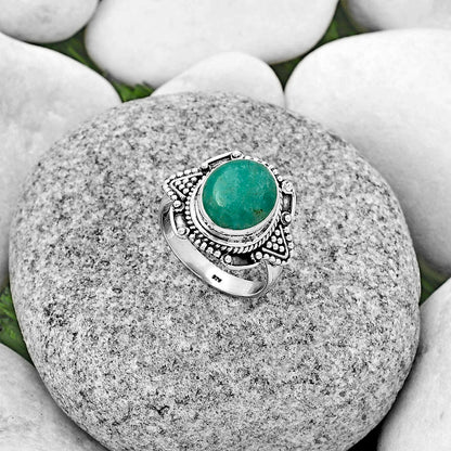 Natural Paraiba Amazonite Ring size-7 R-1557 SDR182183