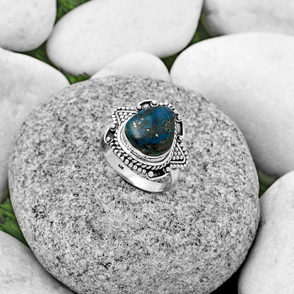 Natural Shattuckite - USA Ring size-8.5 R-1557 SDR182210