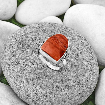 Natural Snake Skin Jasper Ring size-8 R-1198 SDR182766