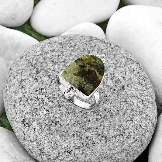 Dragon Blood Stone - South Africa Ring size-7 R-1091 SDR182821