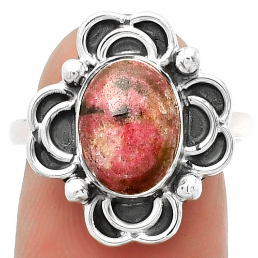 Natural Pink Thulite - Norway Ring size-8 R-1206 SDR182984