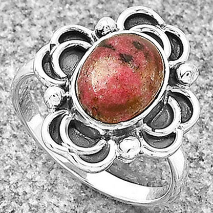 Natural Pink Thulite - Norway Ring size-8 R-1206 SDR182984