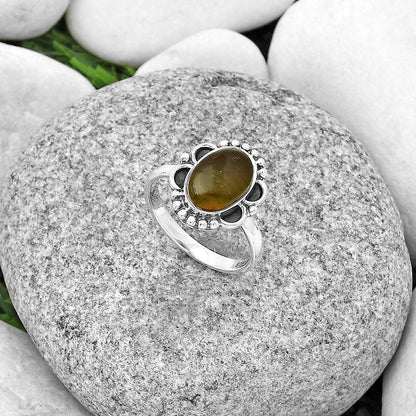 Natural Polygram Jasper Ring size-7.5 R-1103 SDR183014
