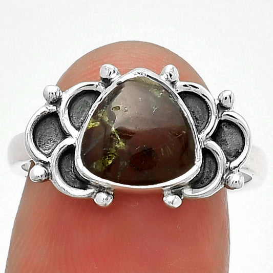 Dragon Blood Stone - South Africa Ring size-7.5 R-1104 SDR183109