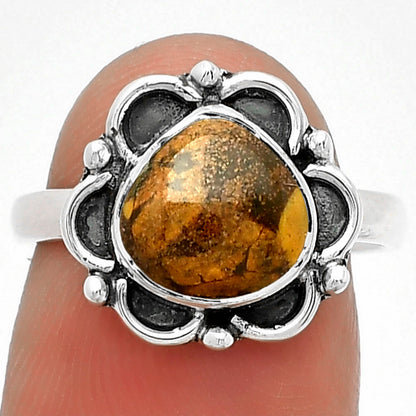 Natural Bamboo Jasper Ring size-6 R-1092 SDR183113