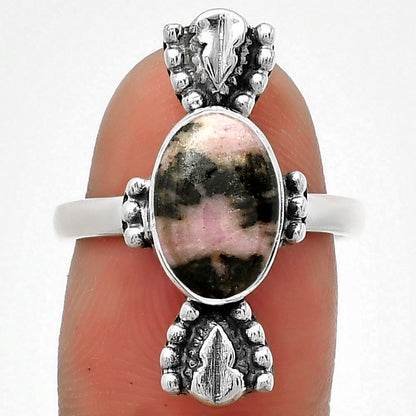 Natural Rhodonite Ring size-7 R-1126 SDR183267