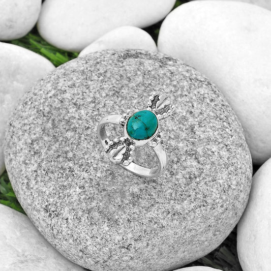 Natural Azurite Chrysocolla Ring size-7 R-1126 SDR183274