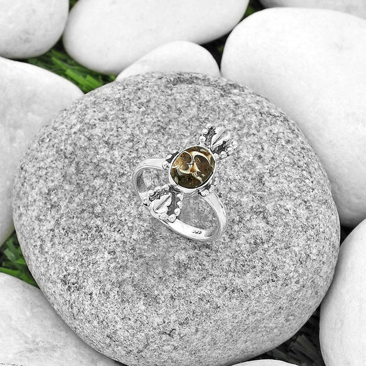 Natural Turtella Jasper - USA Ring size-7 R-1126 SDR183280