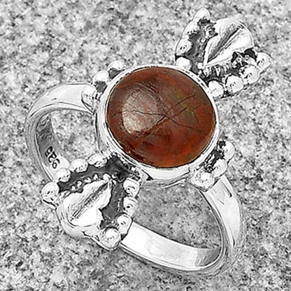 Natural Sonora Sunrise Cuprite Blood Ring size-7 R-1126 SDR183281