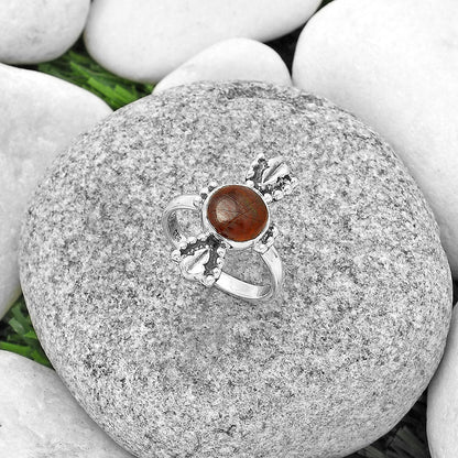 Natural Sonora Sunrise Cuprite Blood Ring size-7 R-1126 SDR183281