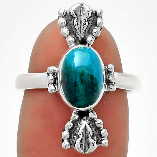 Natural Azurite Chrysocolla Ring size-7 R-1126 SDR183282