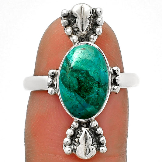 Natural Azurite Chrysocolla Ring size-7 R-1126 SDR183300