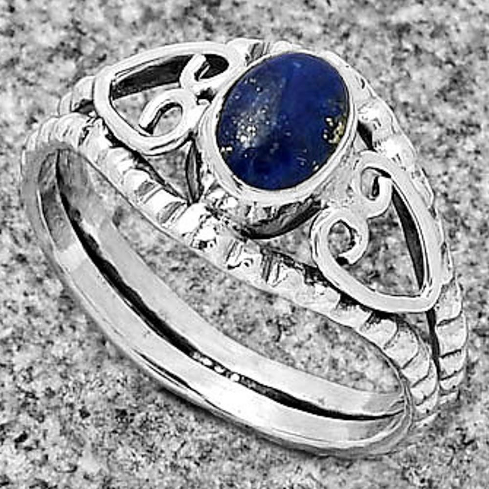 Natural Lapis Lazuli - Afghanistan Ring size-8.5 R-1143 SDR183384