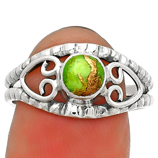 Copper Green Turquoise - Arizona Ring size-8.5 R-1143 SDR183390