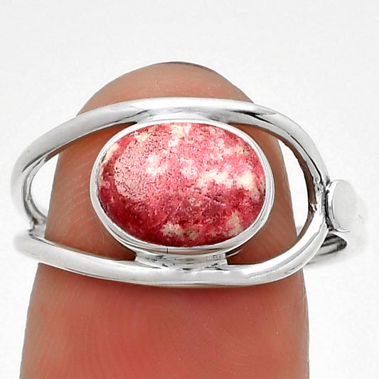 Natural Pink Thulite - Norway Ring size-8.5 R-1081 SDR183455
