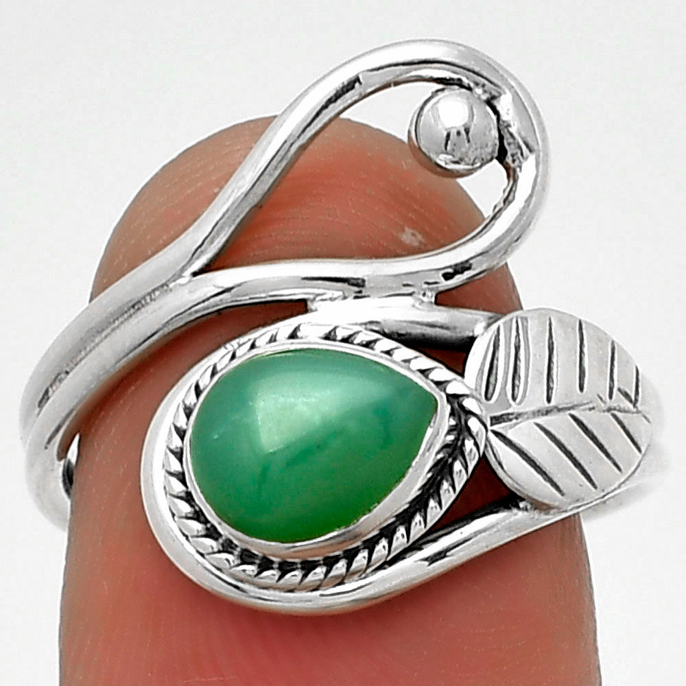 Natural Chrysoprase - Australia Ring size-8 R-1464 SDR183533