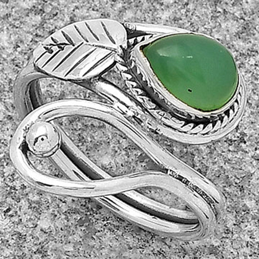 Natural Chrysoprase - Australia Ring size-7 R-1464 SDR183557