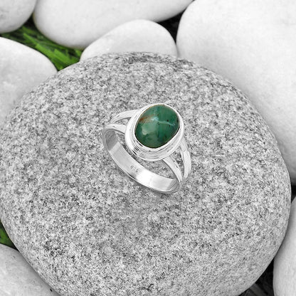 Natural Larsonite Jasper Ring size-7 R-1156 SDR183655