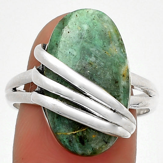 Natural Larsonite Jasper Ring size-9 R-1444 SDR183734