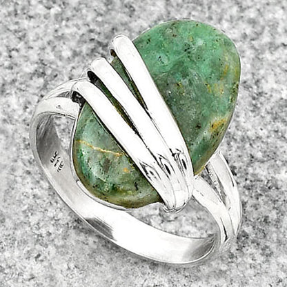 Natural Larsonite Jasper Ring size-9 R-1444 SDR183734