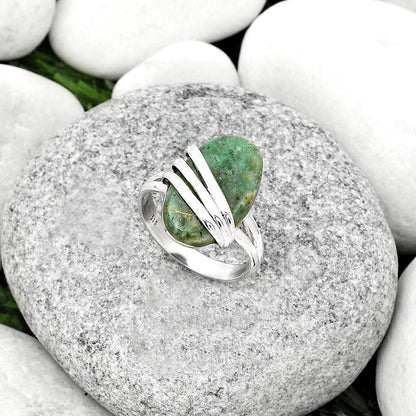 Natural Larsonite Jasper Ring size-9 R-1444 SDR183734