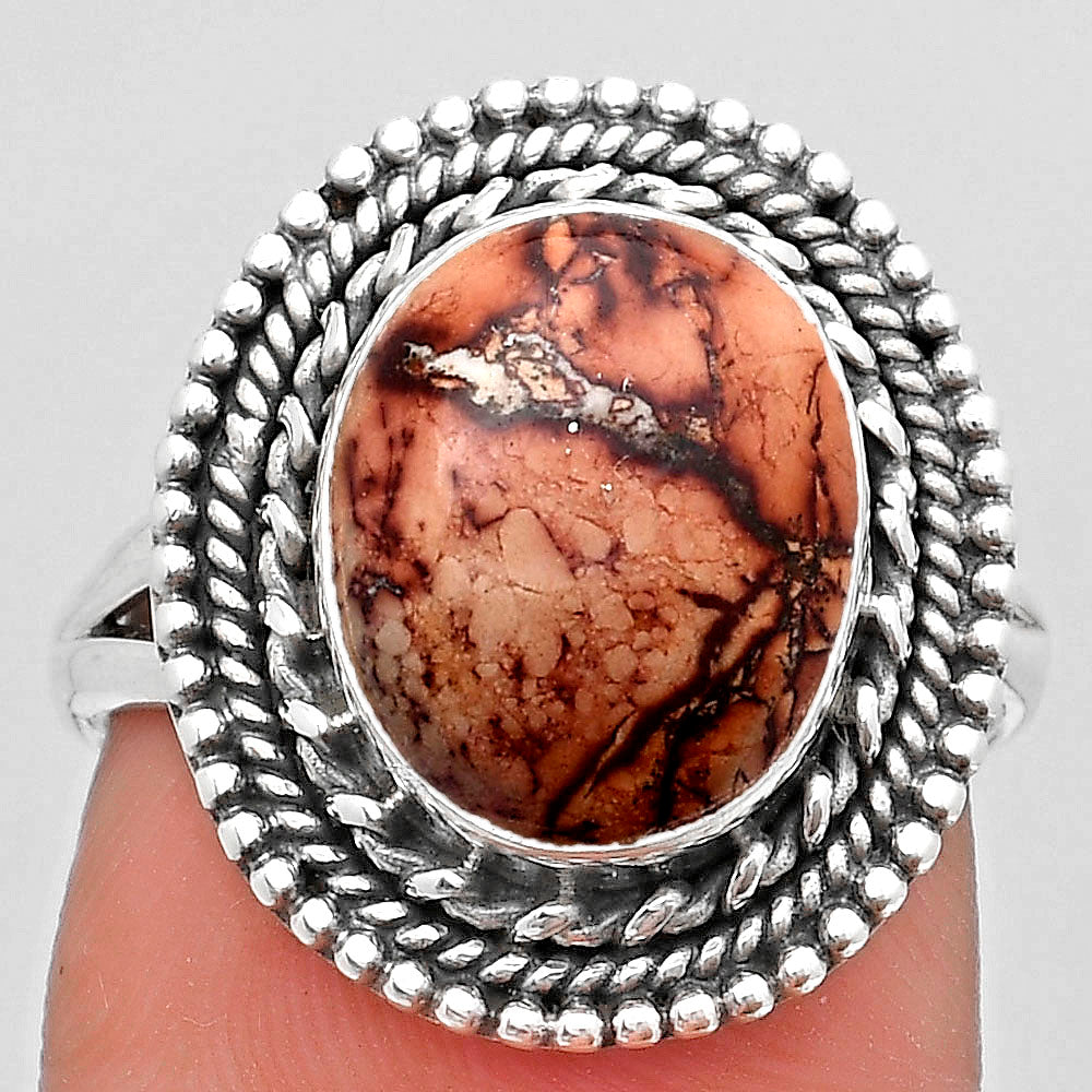 Natural Indian Paint Gemstone Ring size-7.5 R-1447 SDR184063