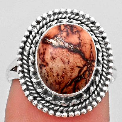 Natural Indian Paint Gemstone Ring size-7.5 R-1447 SDR184063
