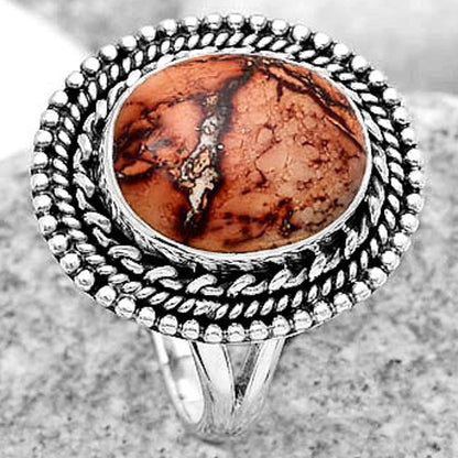 Natural Indian Paint Gemstone Ring size-7.5 R-1447 SDR184063