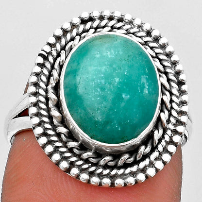 Natural Paraiba Amazonite Ring size-7.5 R-1447 SDR184071