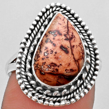 Natural Indian Paint Gemstone Ring size-8 R-1447 SDR184079