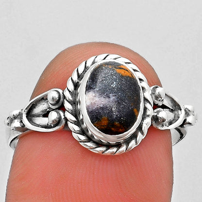 Natural Indian Blanket Jasper Ring size-8.5 R-1283 SDR184187
