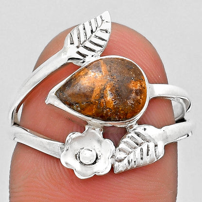 Natural Indian Blanket Jasper Ring size-8.5 R-1251 SDR184207