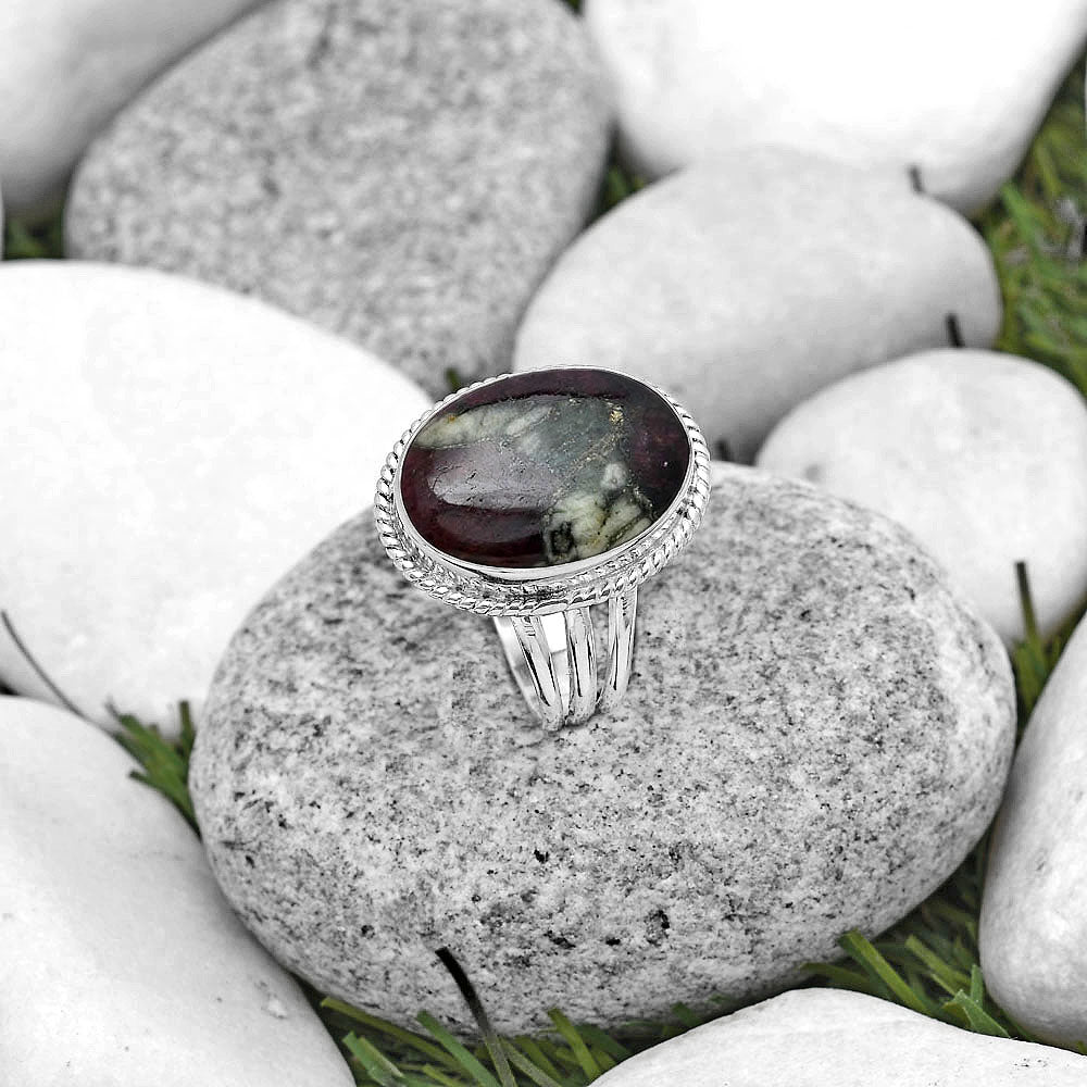 Natural Russian Eudialyte Ring size-9.5 R-1010 SDR184322