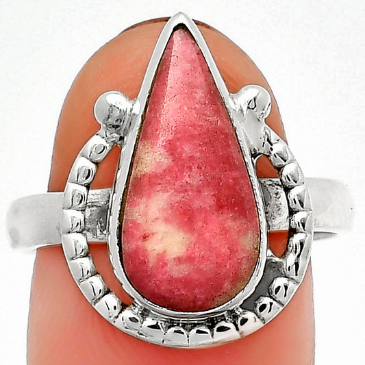 Natural Pink Thulite - Norway Ring size-8.5 R-1518 SDR184341