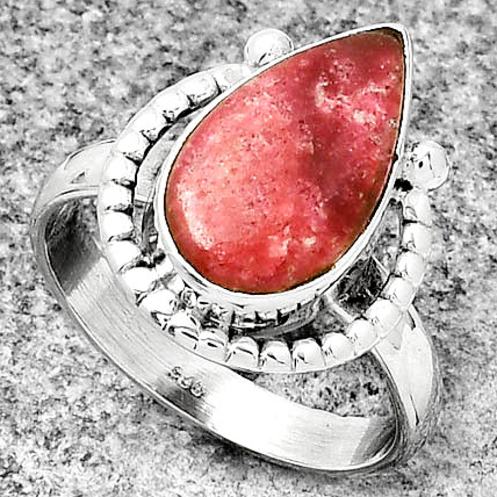 Natural Pink Thulite - Norway Ring size-8.5 R-1518 SDR184352