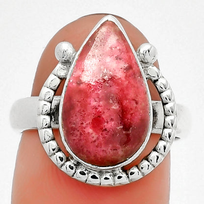 Natural Pink Thulite - Norway Ring size-7 R-1518 SDR184360