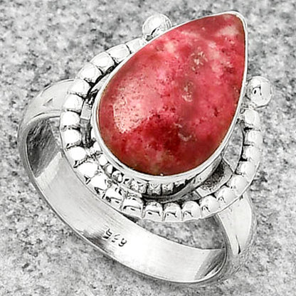 Natural Pink Thulite - Norway Ring size-7 R-1518 SDR184360