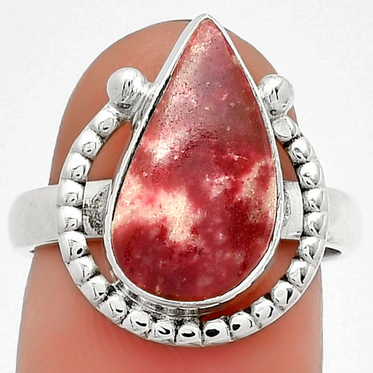 Natural Pink Thulite - Norway Ring size-7 R-1518 SDR184376