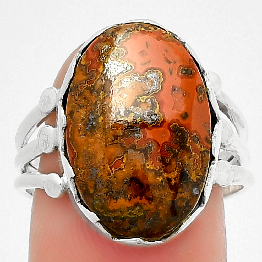 Natural Rare Cady Mountain Agate Ring size-8.5 R-1338 SDR184390