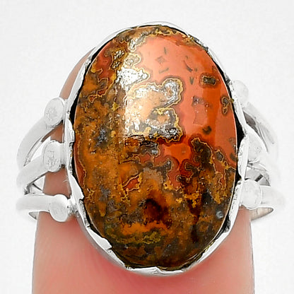 Natural Rare Cady Mountain Agate Ring size-8.5 R-1338 SDR184390