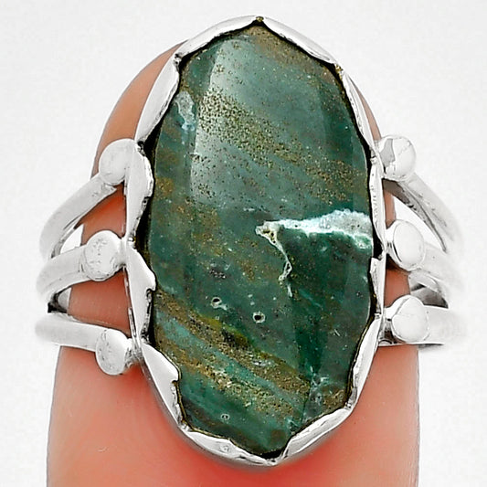 Natural Larsonite Jasper Ring size-8 R-1338 SDR184402