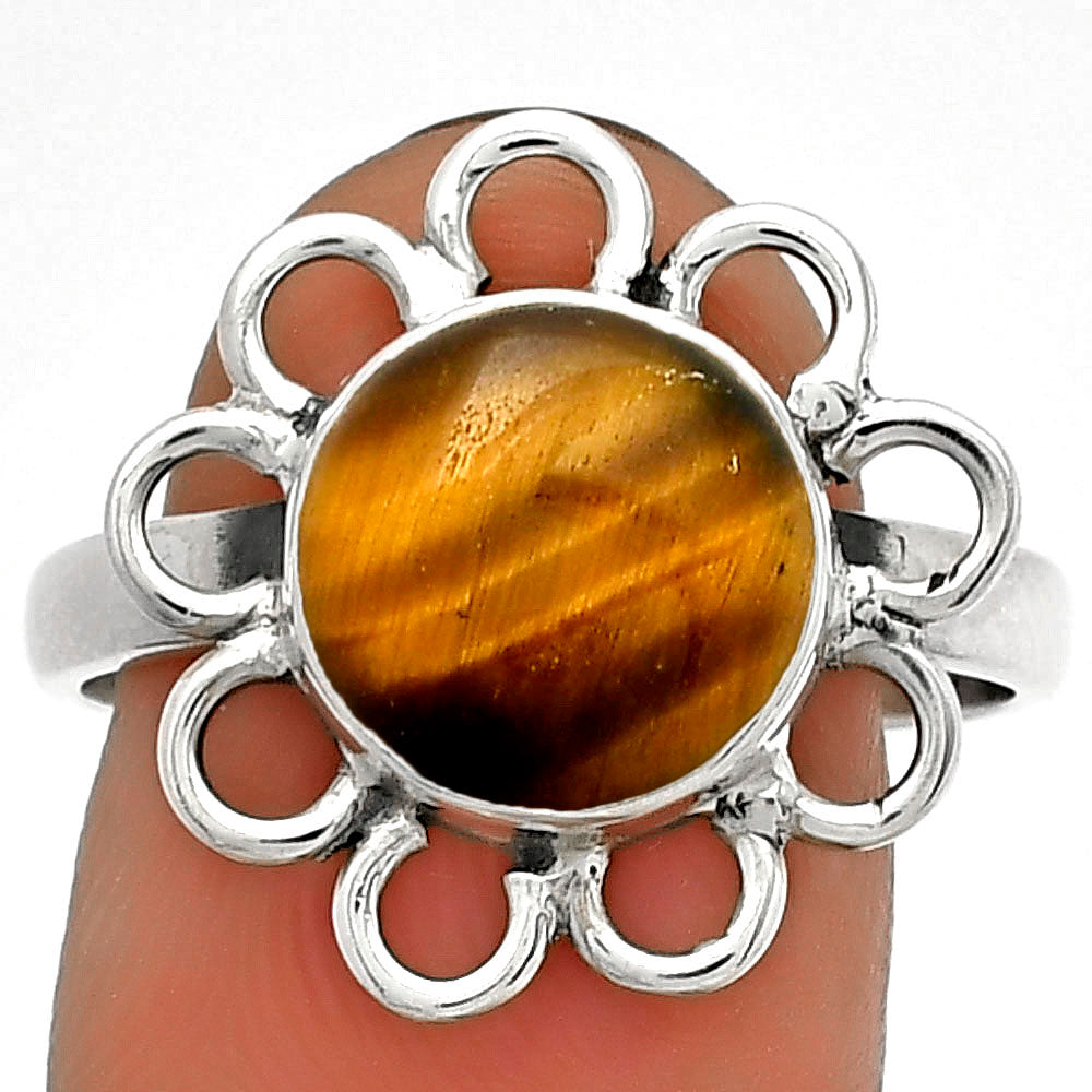 Natural Tiger Eye - Africa Ring size-7.5 R-1527 SDR184436