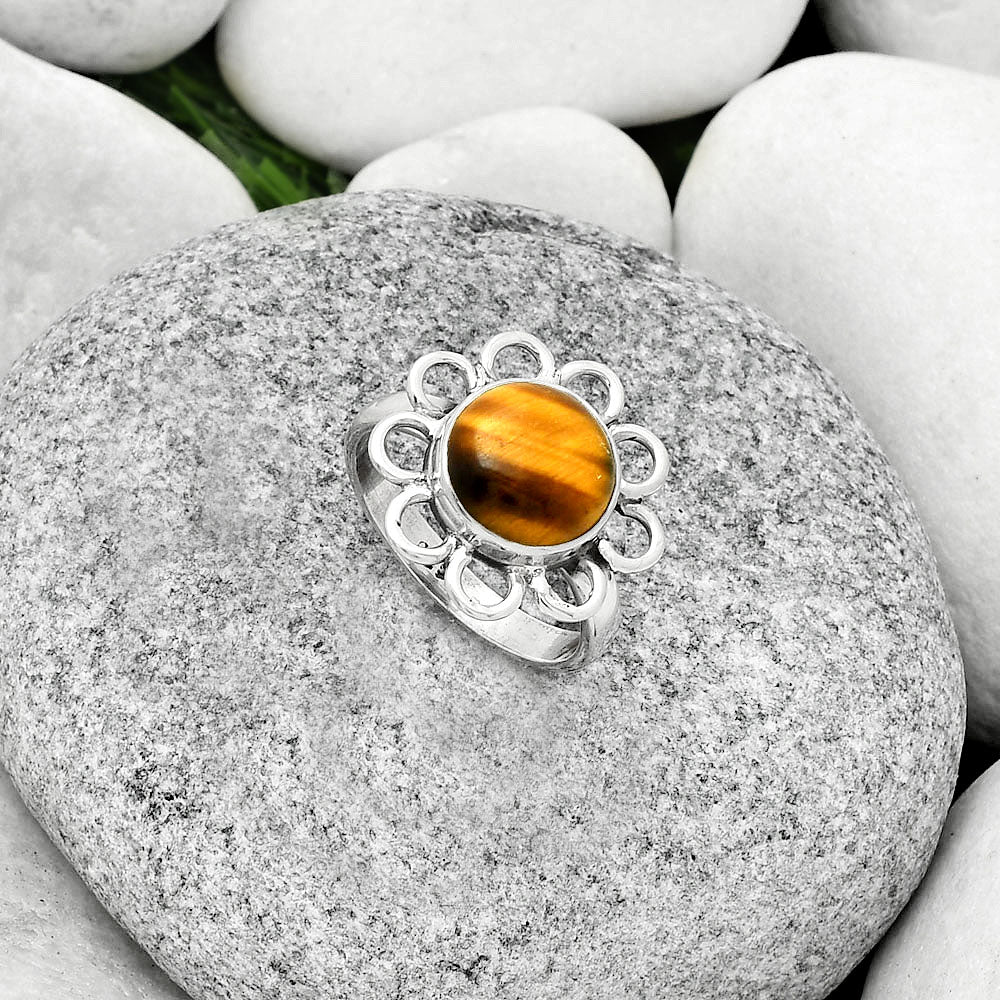 Natural Tiger Eye - Africa Ring size-7.5 R-1527 SDR184436